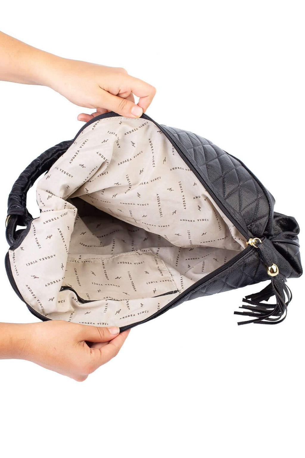 Bolsa de ombro em couro matelassê Carmen - Enluaze