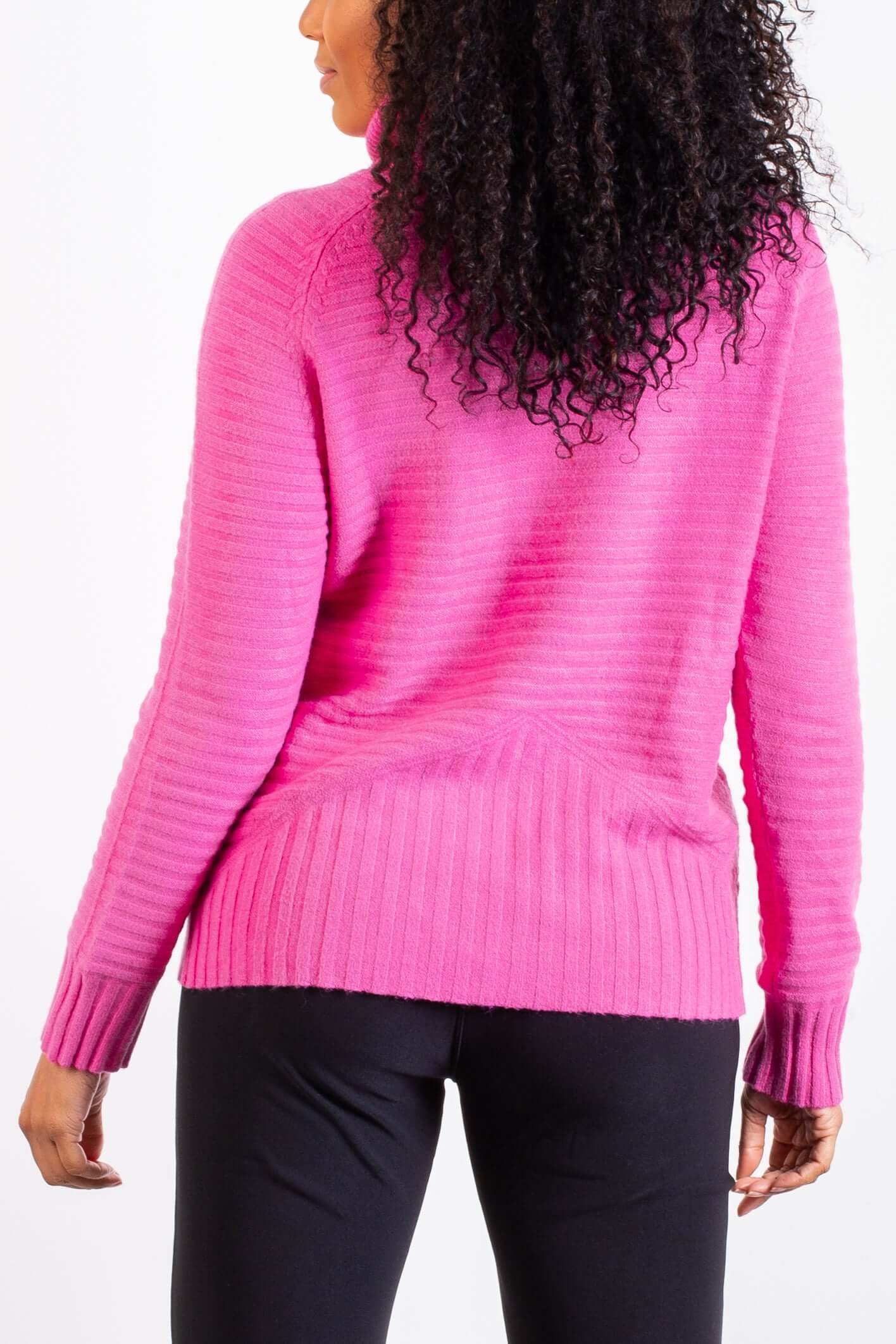 Blusa feminina de malha gola alta 80953 - Enluaze