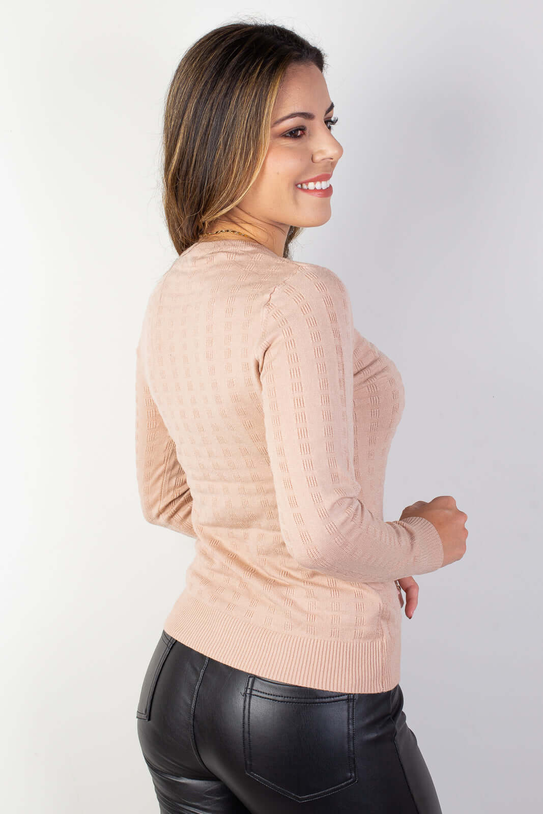 Blusa feminina gola redonda 81122 - Enluaze