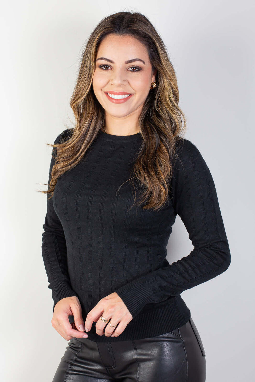 Blusa feminina gola redonda 81122 - Enluaze