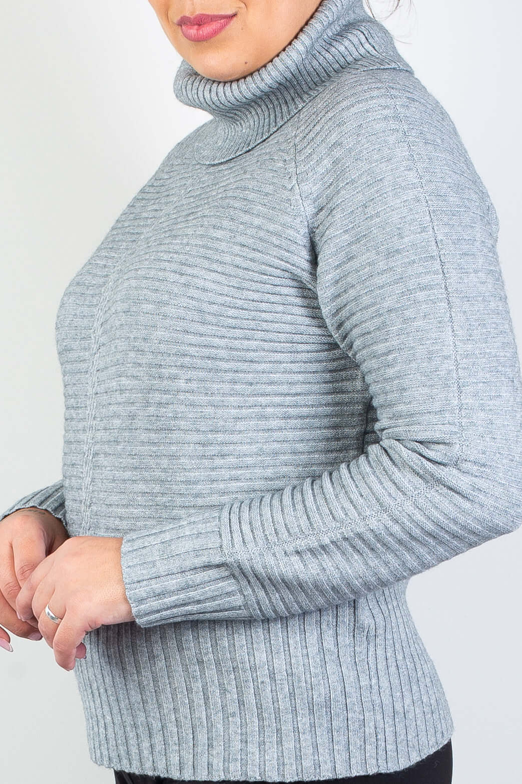 Blusa de malha gola ampla 81137 - Enluaze