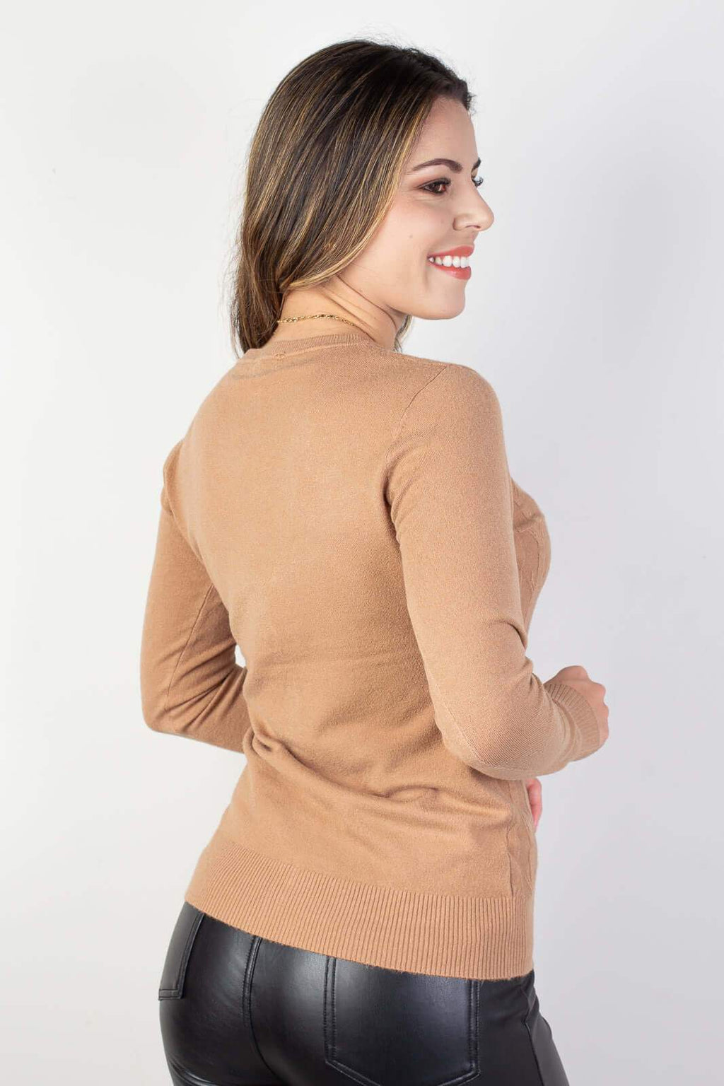 Casaquinho gola v feminino 81169 - Enluaze