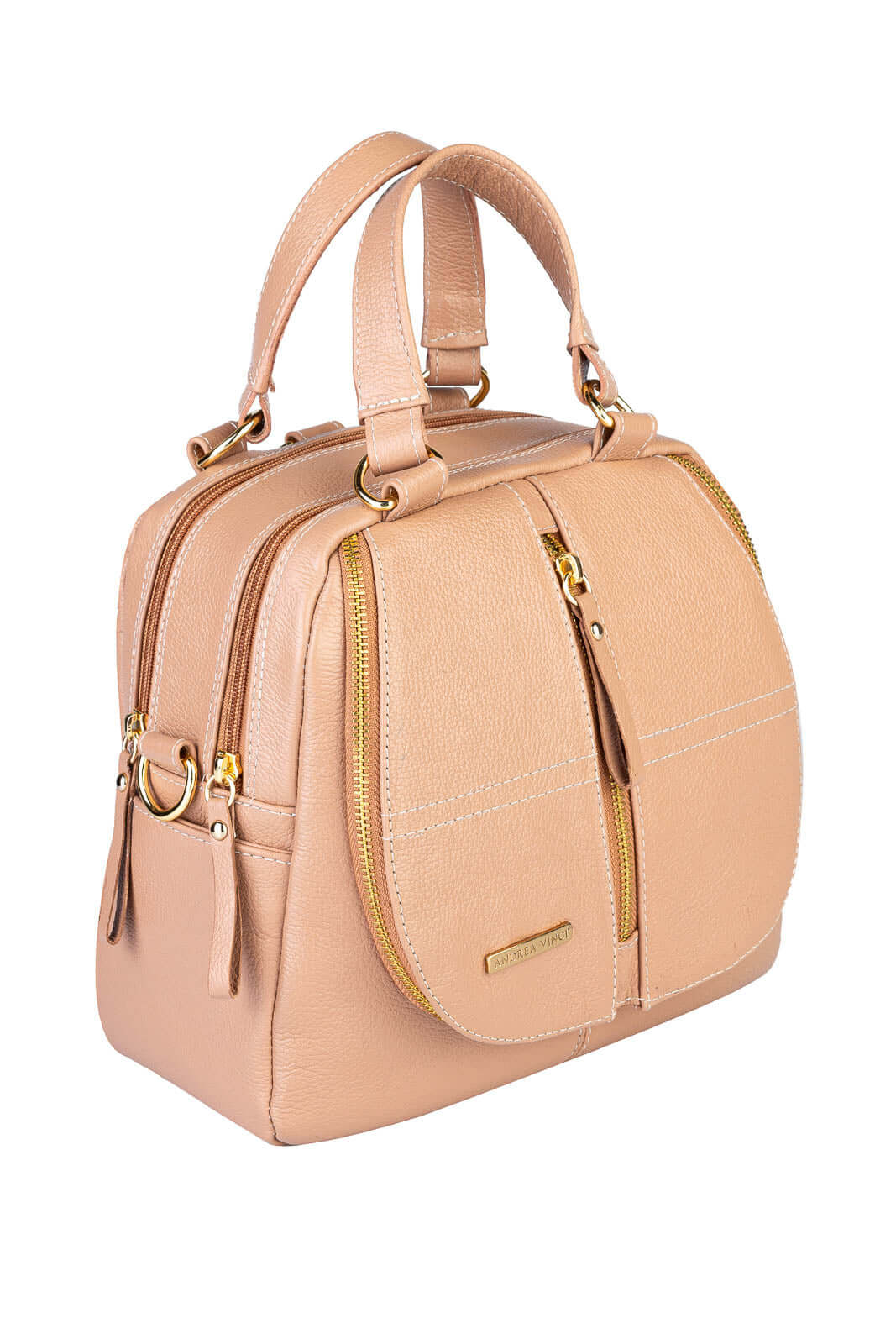 Bolsa mochila 2 em 1 em couro liso Marina - Enluaze