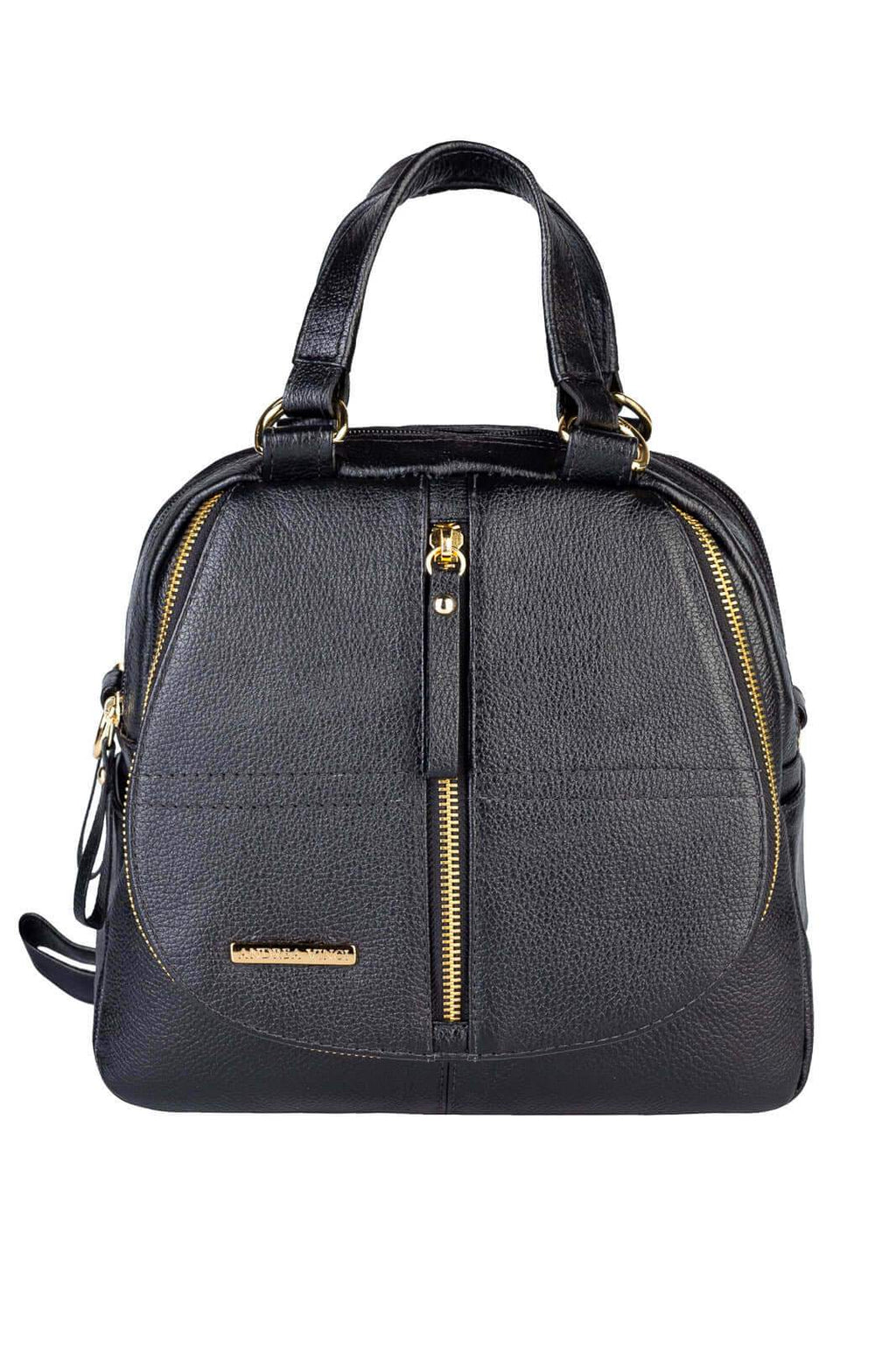 Bolsa mochila 2 em 1 em couro liso Marina - Enluaze