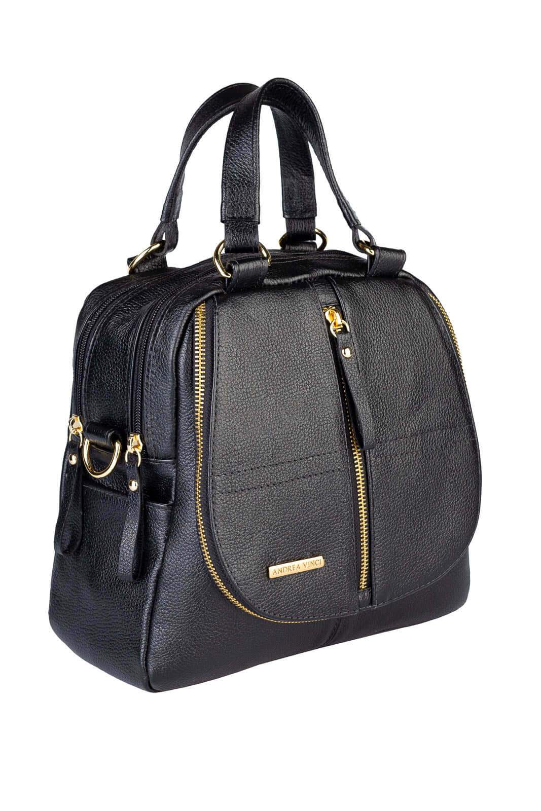 Bolsa mochila 2 em 1 em couro liso Marina - Enluaze