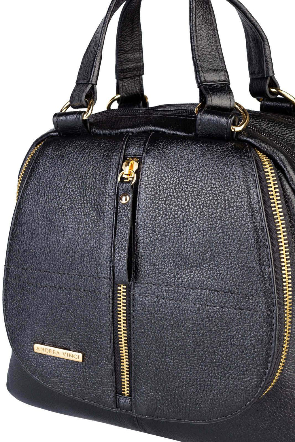 Bolsa mochila 2 em 1 em couro liso Marina - Enluaze