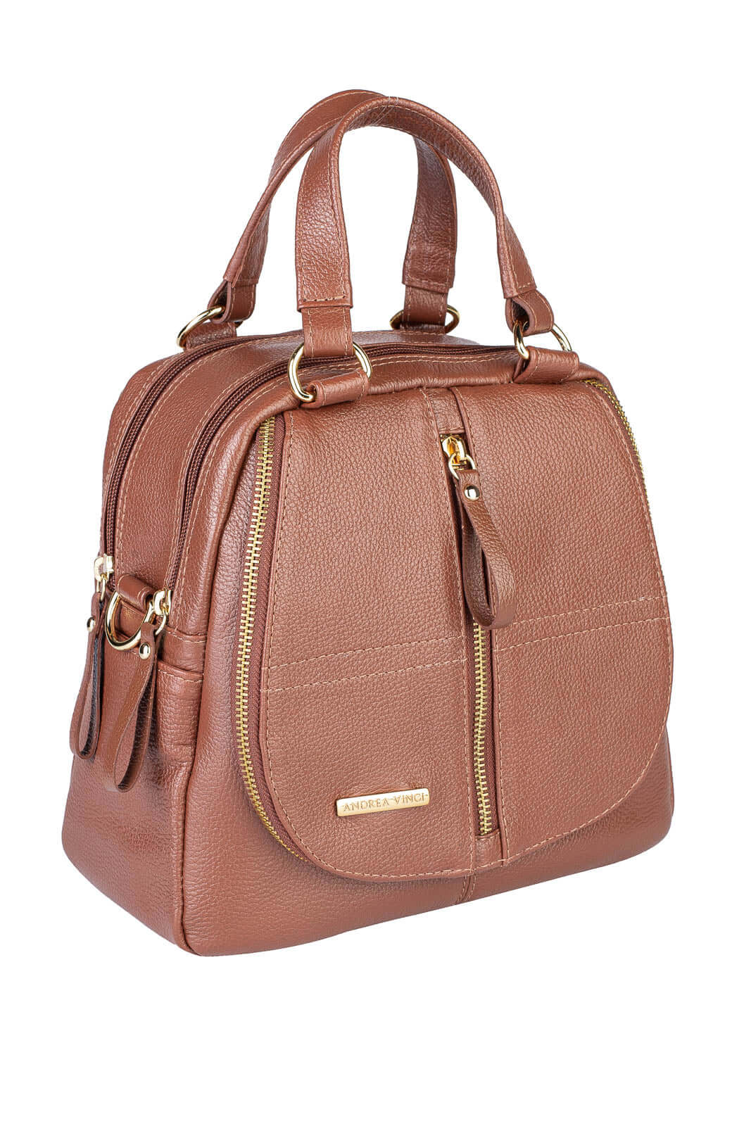 Bolsa mochila de couro liso 3 em 1 Marina - Enluaze - Bolsas, Mochilas e Acessórios em Couro Legítimo