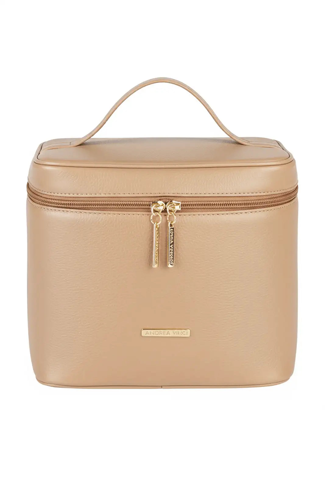 Frasqueira de viagem em couro liso Paloma - Enluaze