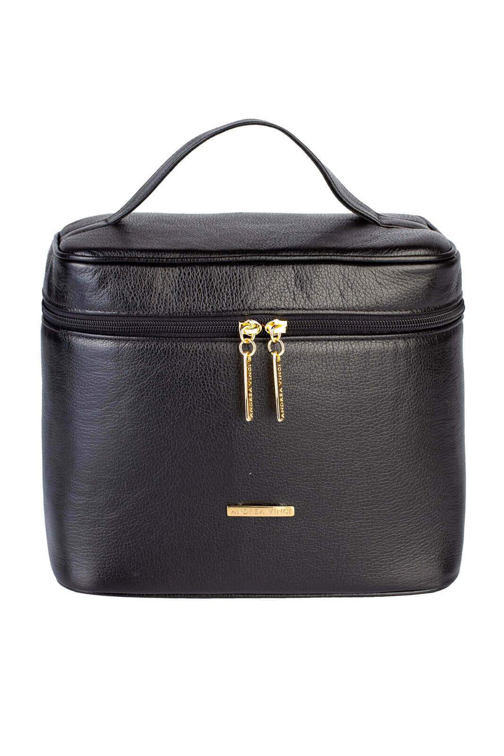 Frasqueira de viagem em couro liso Paloma - Enluaze