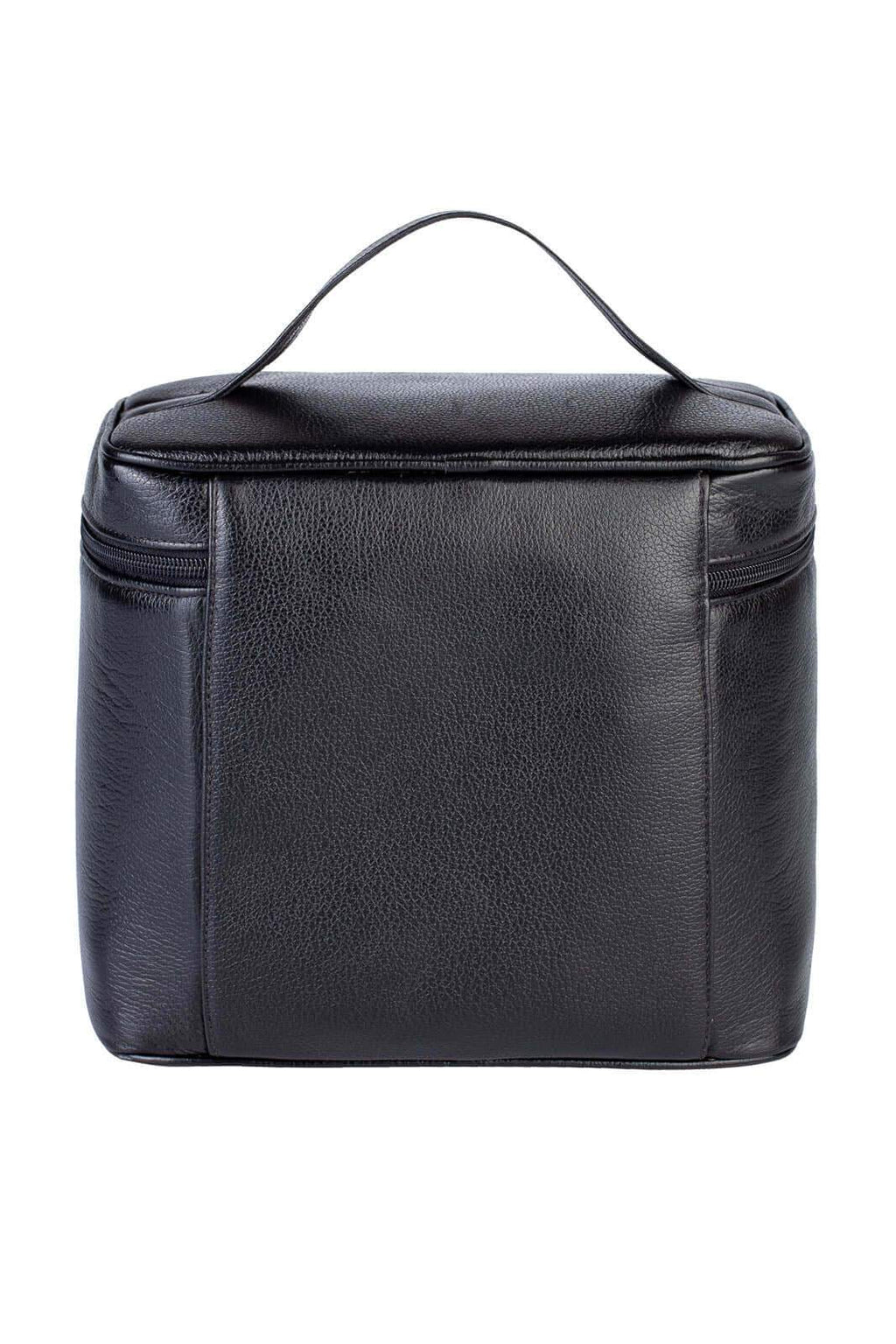 Frasqueira de viagem em couro liso Paloma - Enluaze