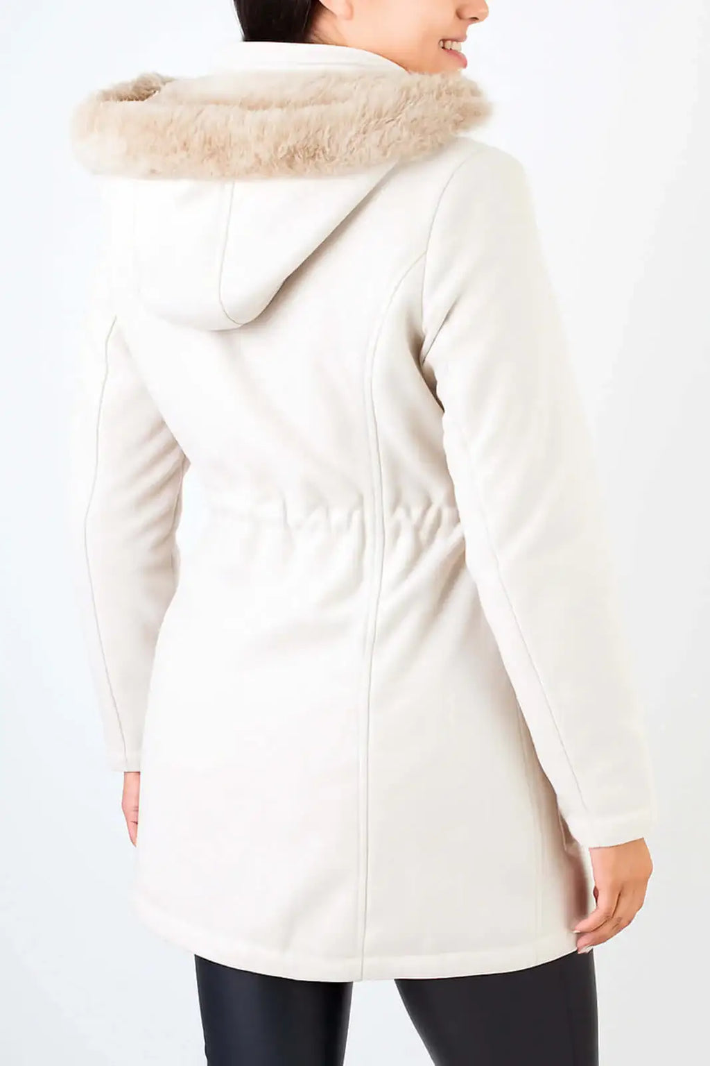 Jaqueta feminina lã batida sintética 84286 - Enluaze