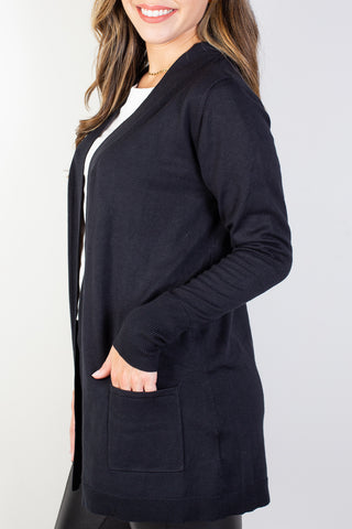 Cardigan de malha alongado feminino 85096