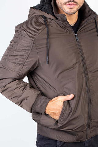 Jaqueta masculina impermeável com capuz 94147