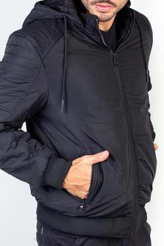 Jaqueta masculina impermeável com capuz 94147