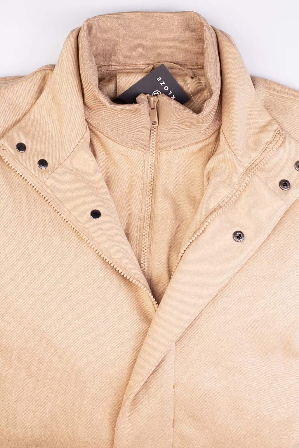 Casaco masculino lã sintética gola removível 94198 - Enluaze