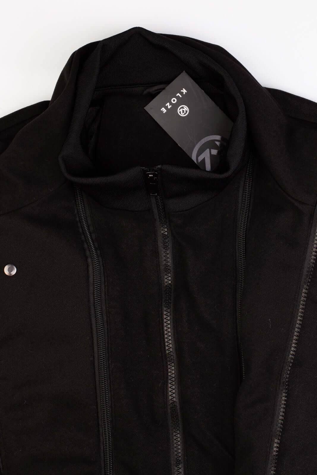 Casaco masculino lã sintética gola removível 94198 - Enluaze