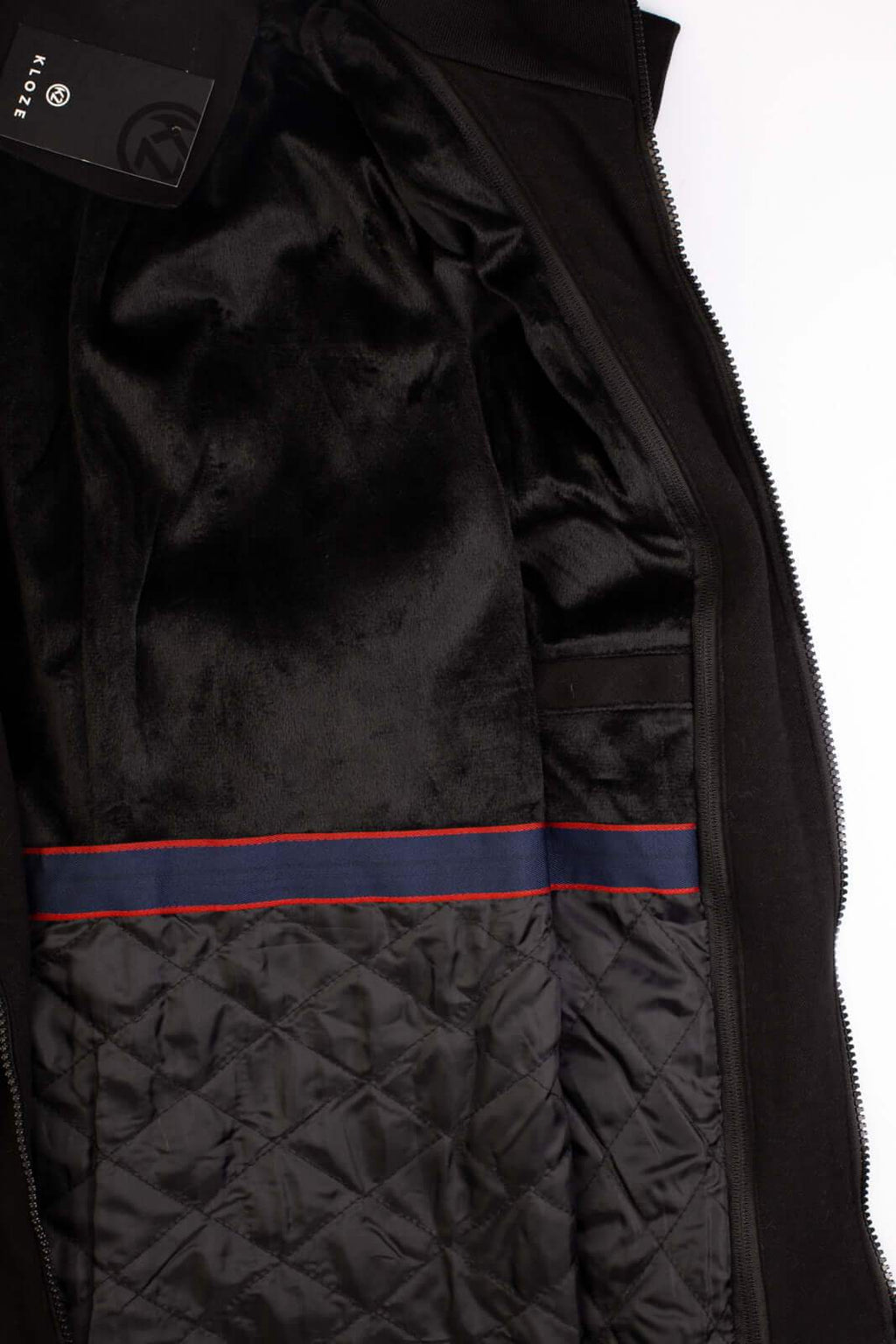 Casaco masculino lã sintética gola removível 94198 - Enluaze