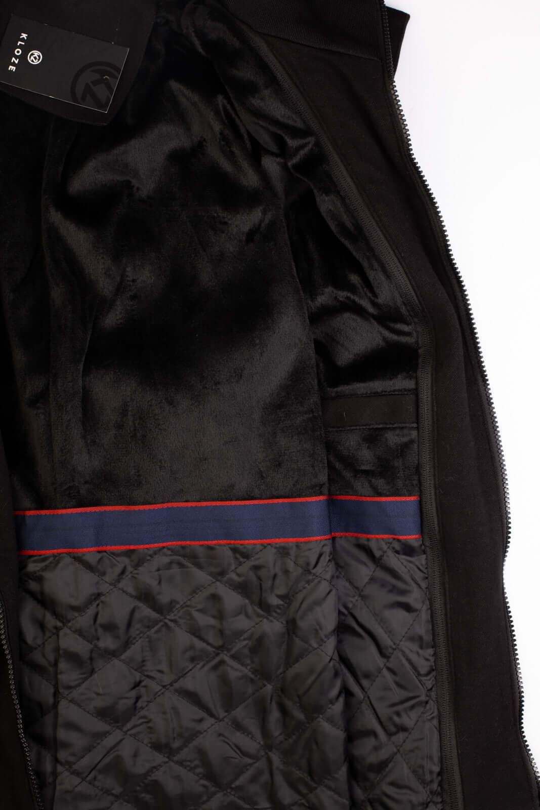 Casaco masculino lã sintética gola removível 94198 - Enluaze