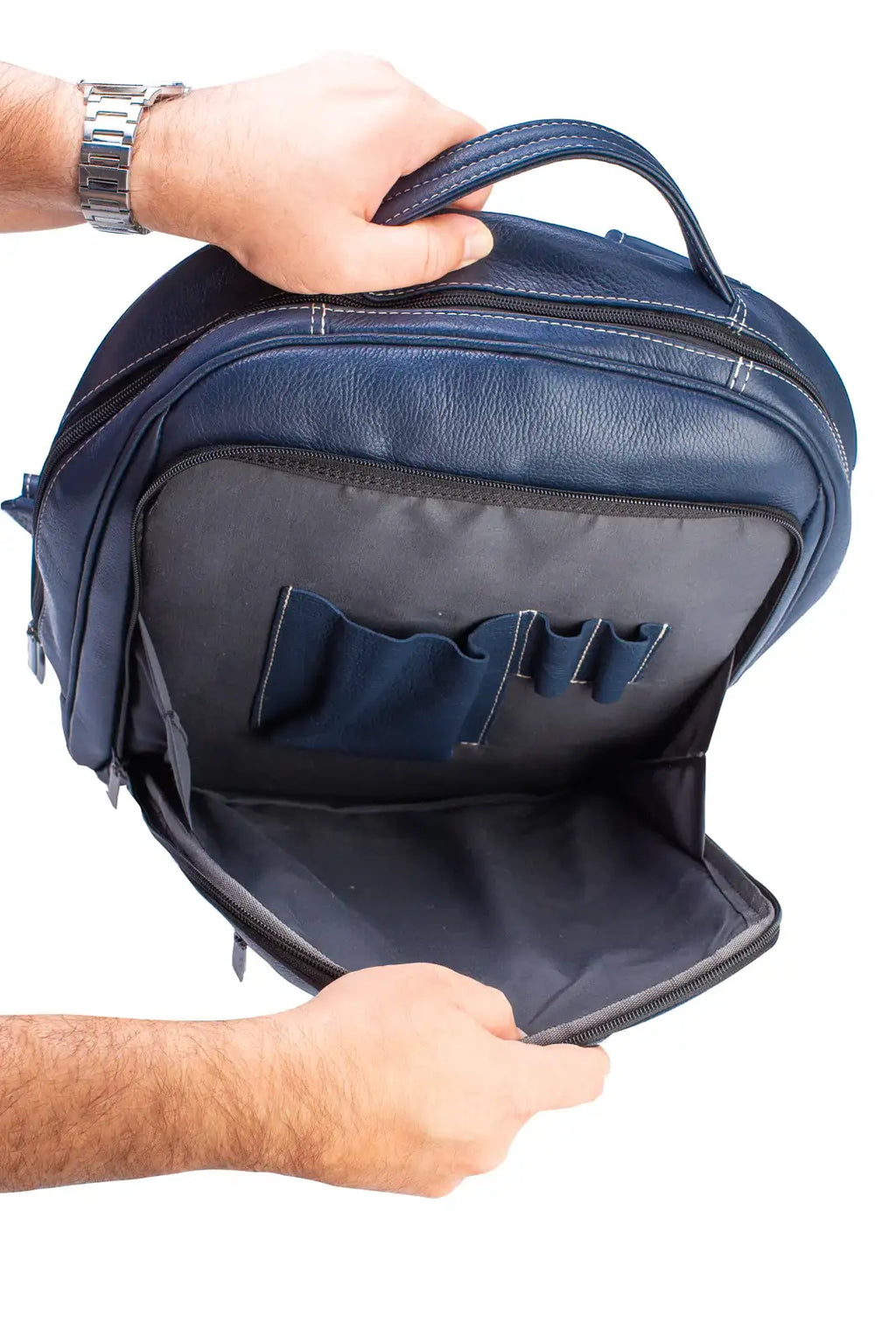 Mochila de couro executiva Connect - Enluaze