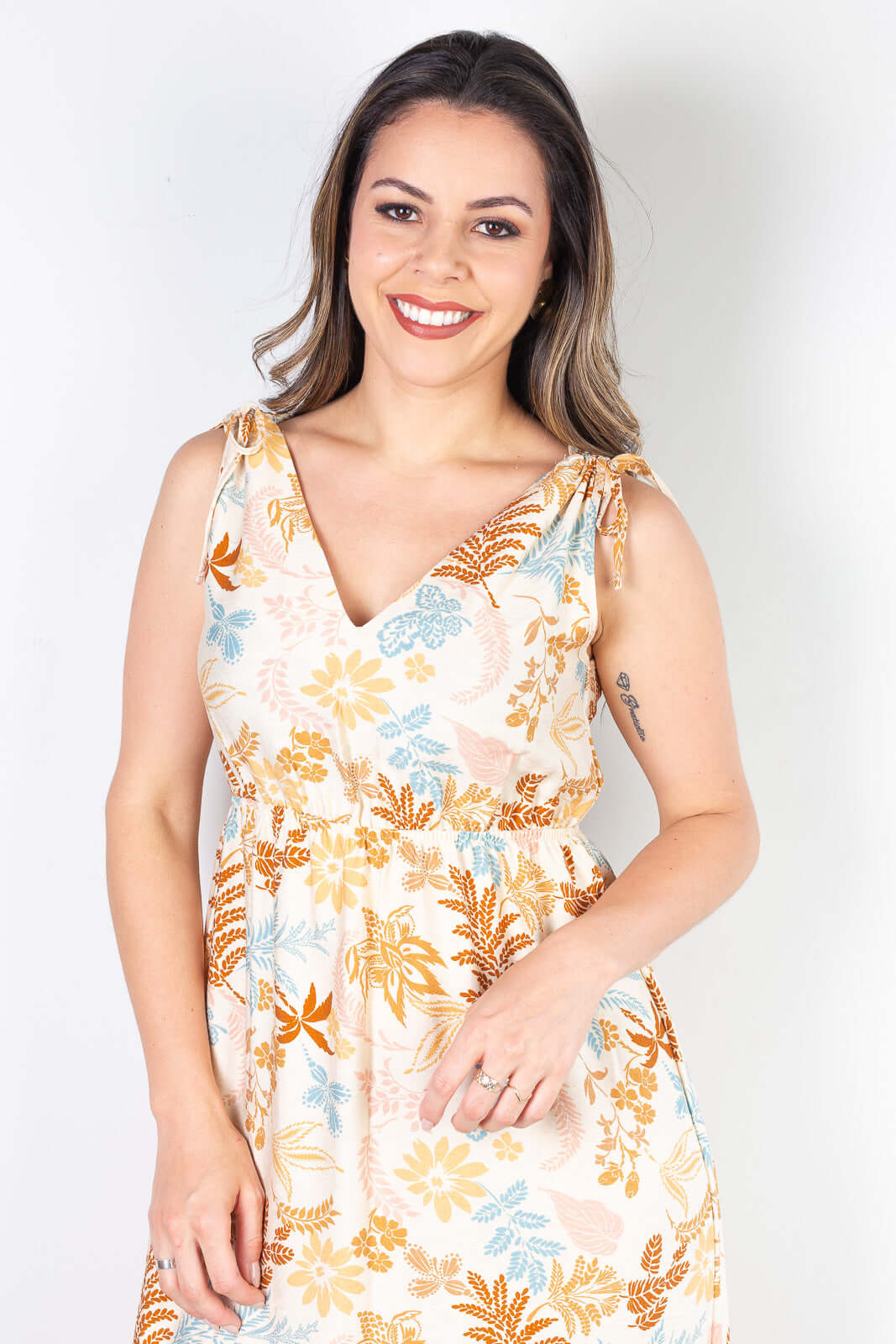 Vestido feminino midi regata 51155 - Enluaze