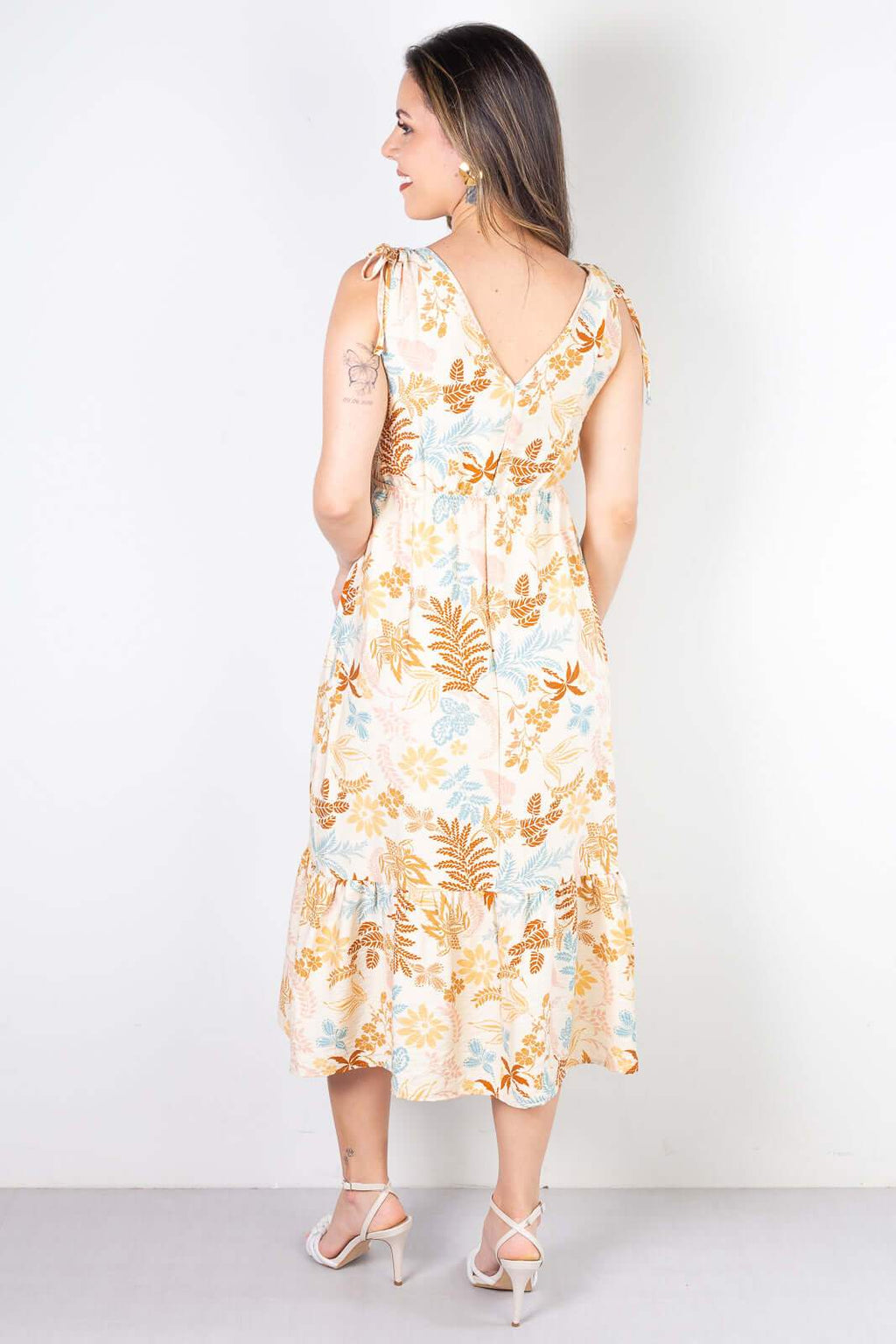 Vestido feminino midi regata 51155 - Enluaze