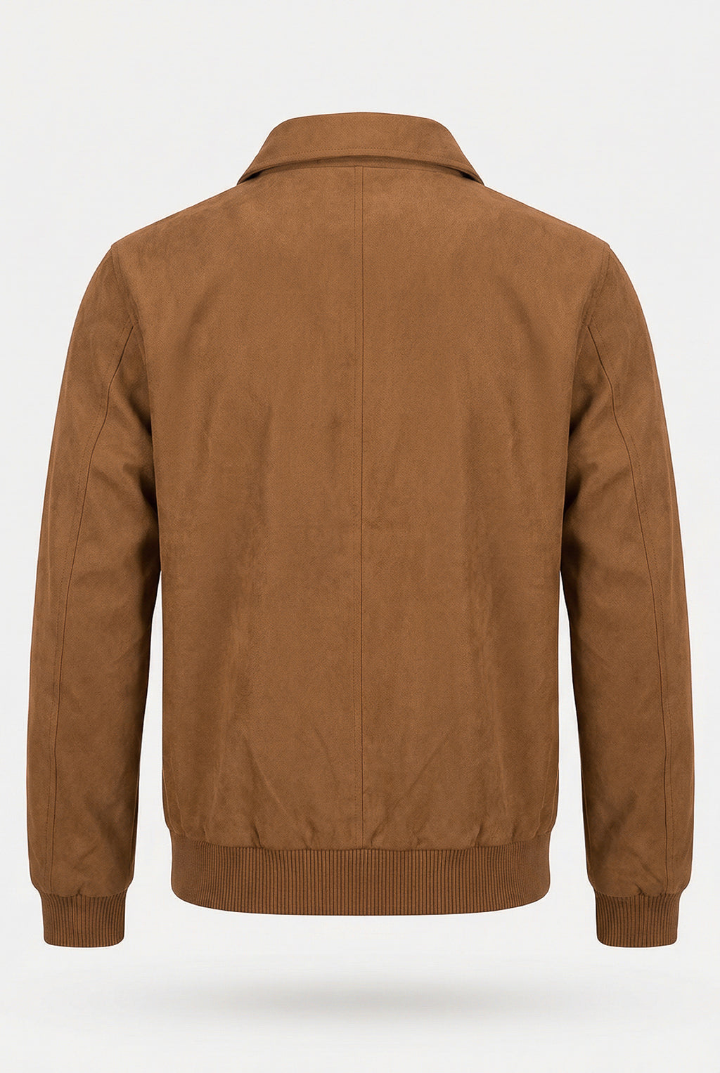 Jaqueta masculina suede com gola 69389