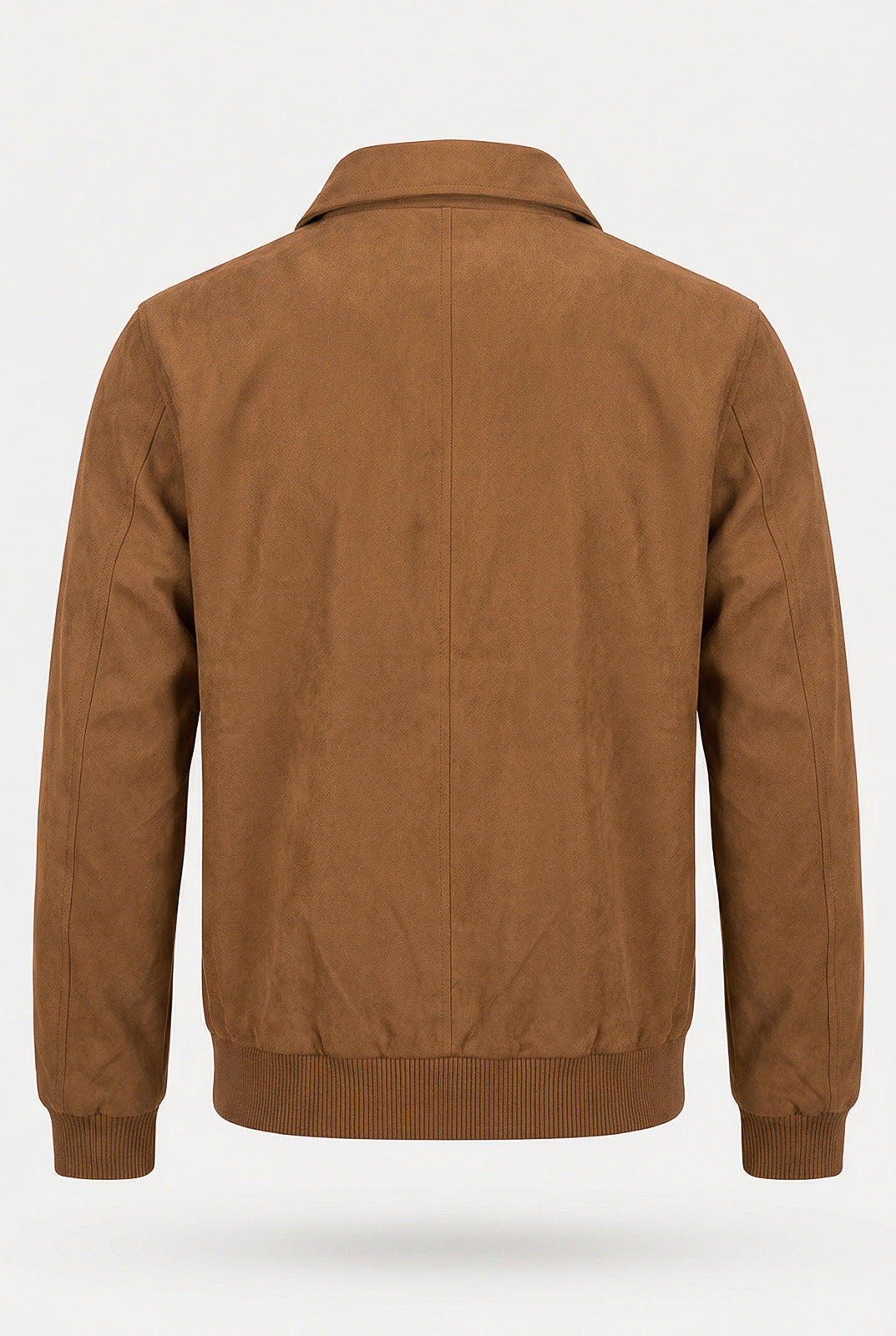 Jaqueta masculina suede com gola 69389