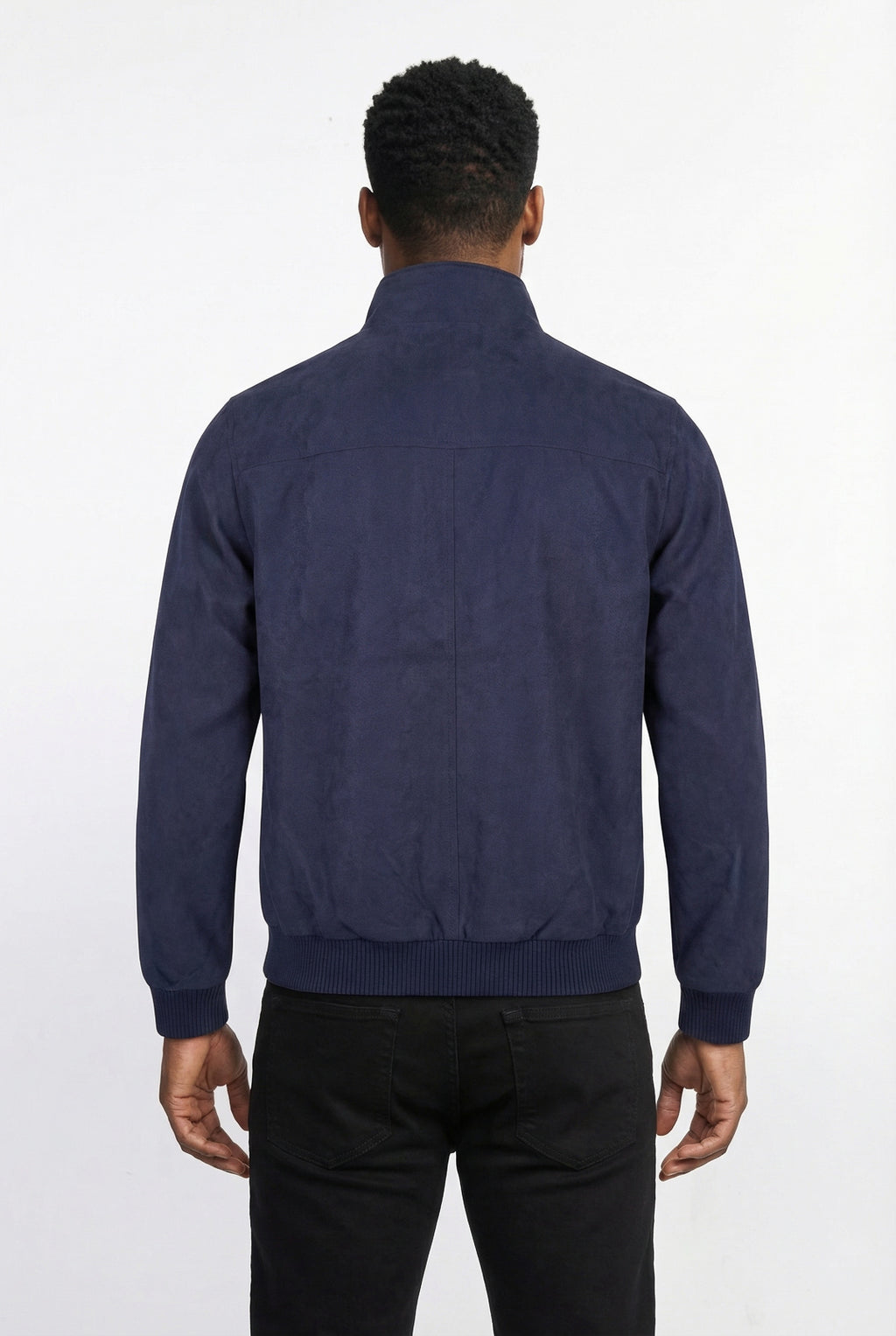 Jaqueta masculina suede com botões e bolsos 69390