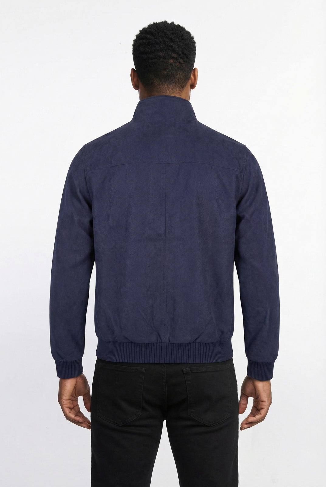 Jaqueta masculina suede com botões e bolsos 69390
