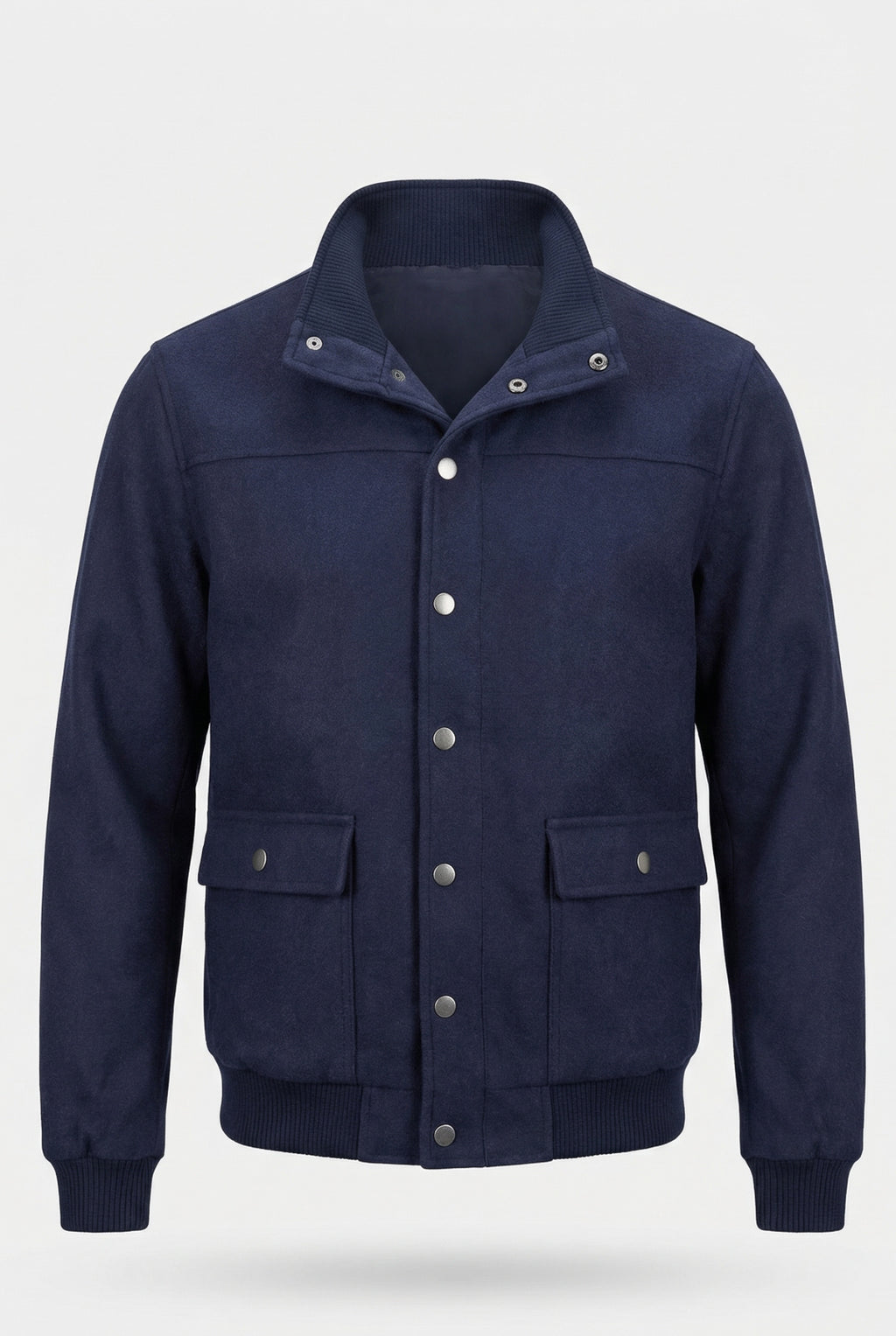 Jaqueta masculina suede com botões e bolsos 69390