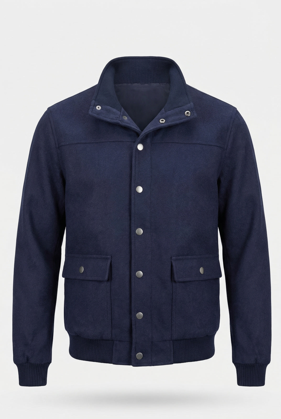 Jaqueta masculina suede com botões e bolsos 69390