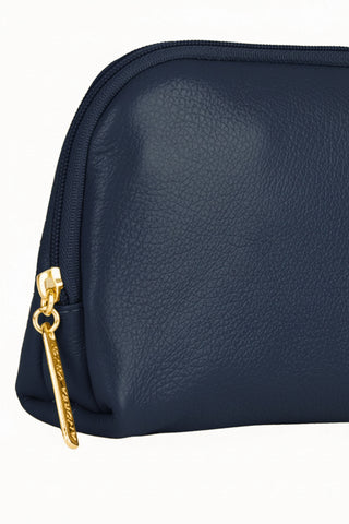 Necessaire de couro liso Duda 12x17x6cm