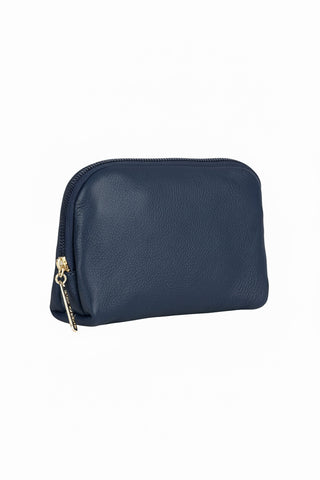 Necessaire de couro liso Duda 12x17x6cm