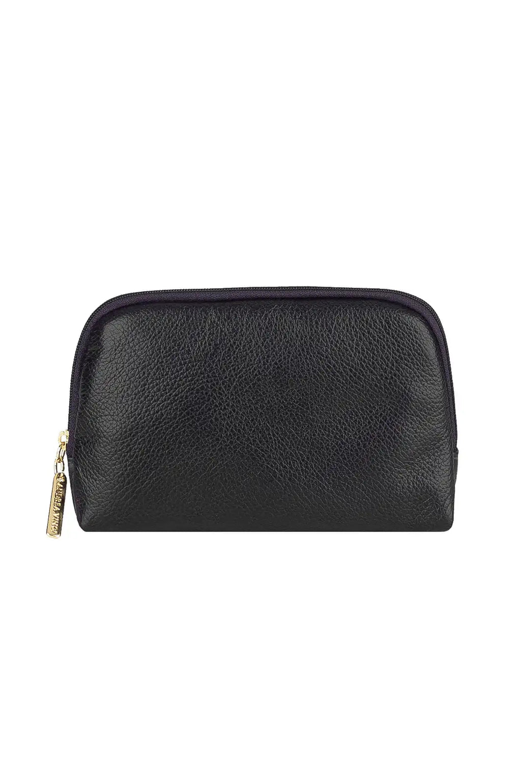 Necessaire de couro liso Duda 12x17x6cm - Enluaze