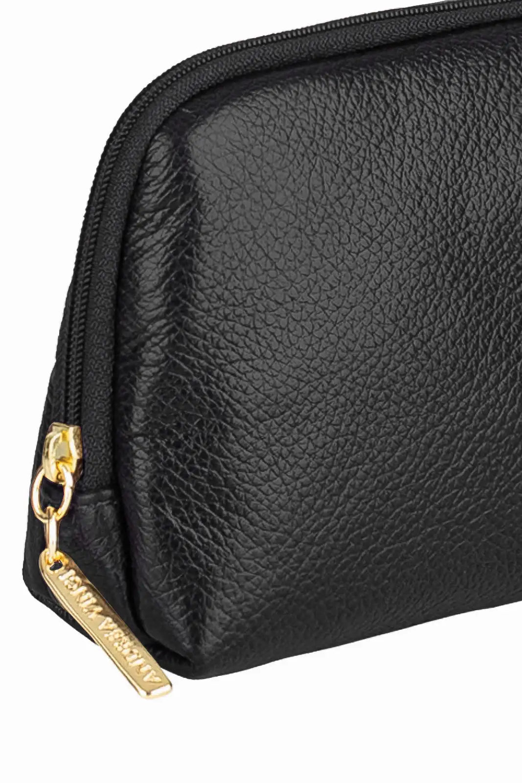 Necessaire de couro liso Duda 12x17x6cm - Enluaze