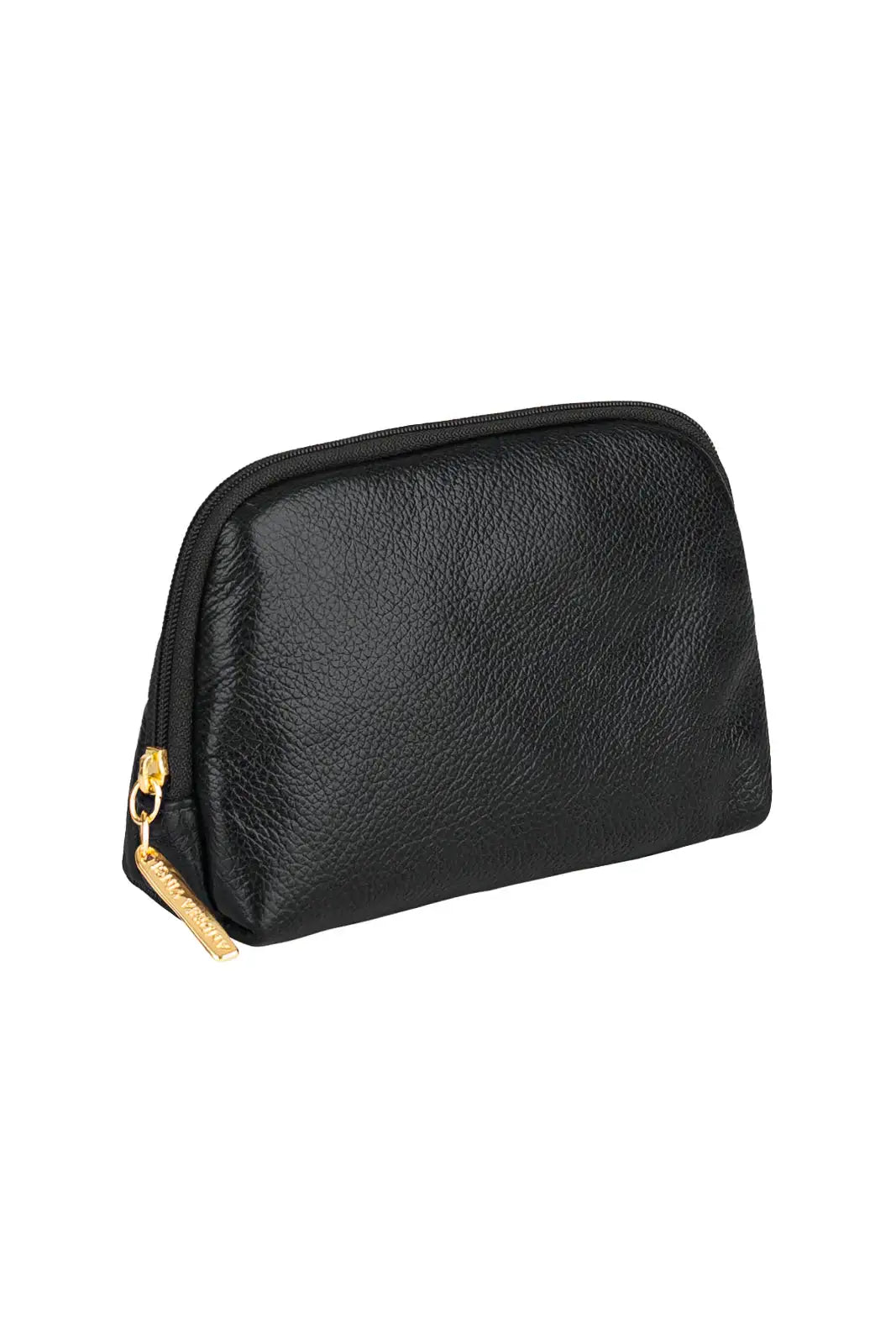 Necessaire de couro liso Duda 12x17x6cm - Enluaze