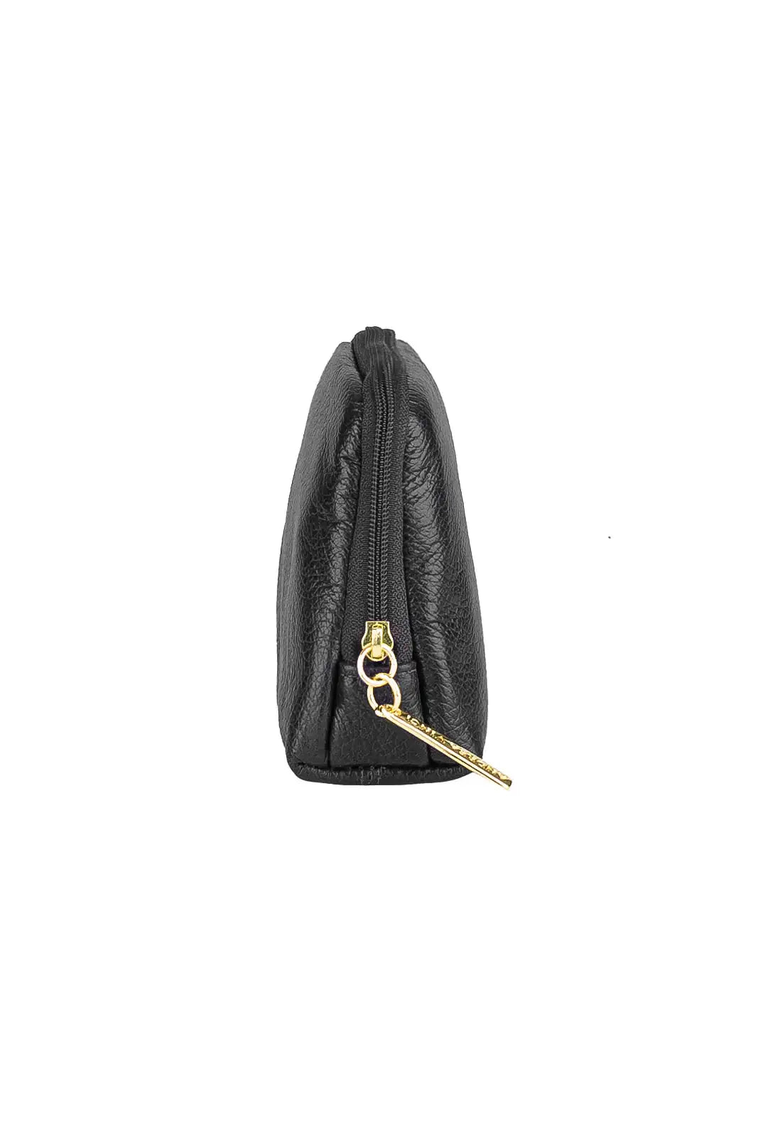 Necessaire de couro liso Duda 12x17x6cm - Enluaze