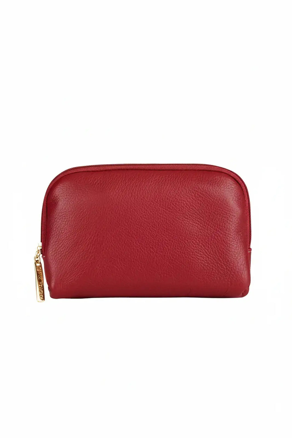 Necessaire de couro liso Duda 12x17x6cm - Enluaze