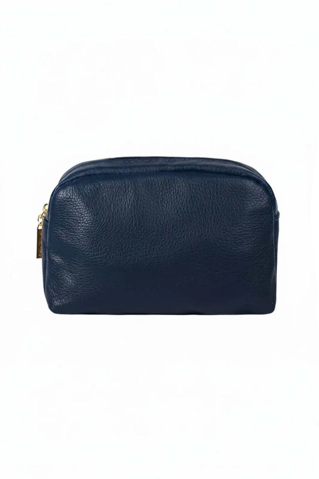 Necessaire de couro liso Dara 14x18x9cm - Enluaze