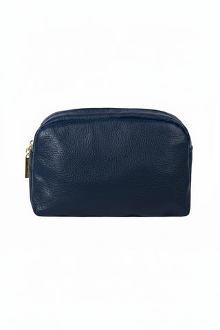 Necessaire de couro liso Dara 14x18x9cm