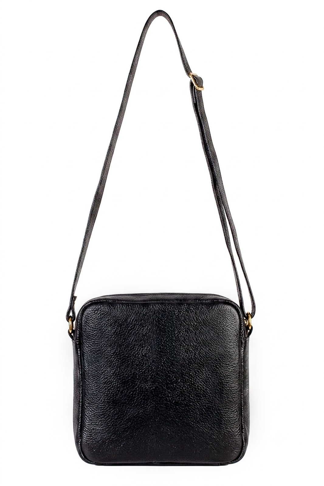 Bolsa transversal pequena de couro croco Clarice