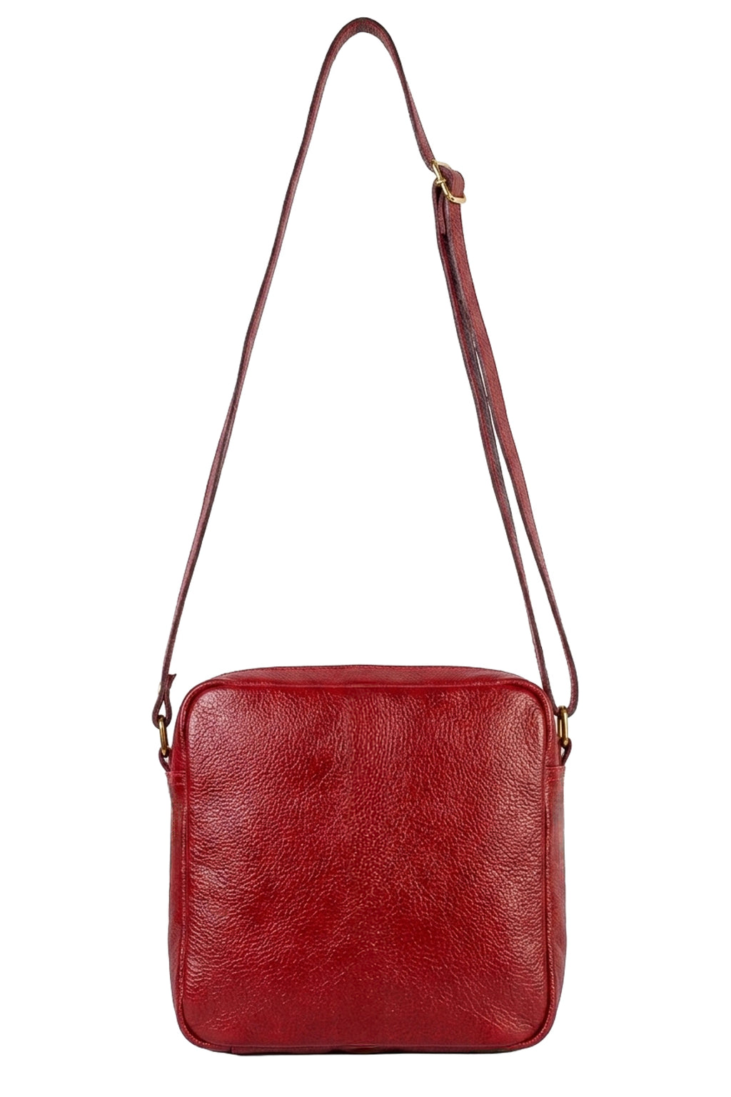 Bolsa transversal pequena de couro croco Clarice