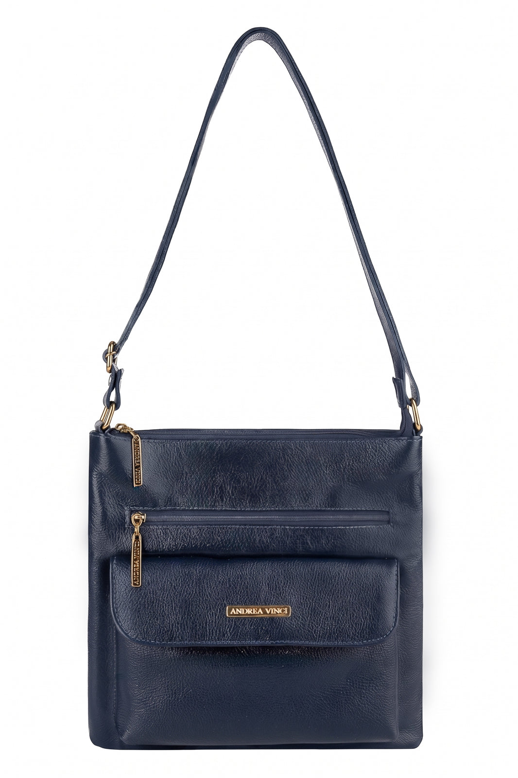 Bolsa transversal de couro liso Karen