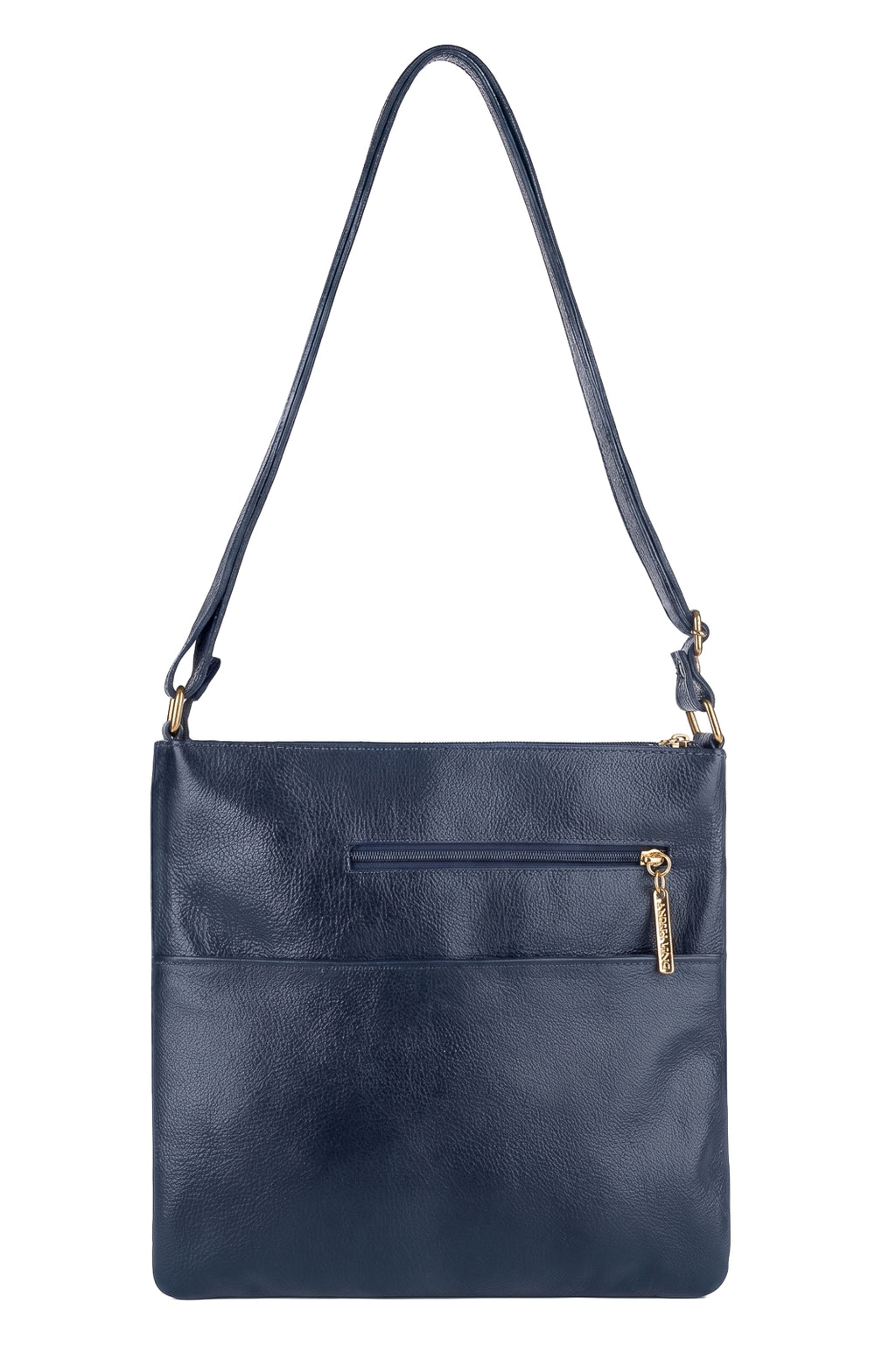 Bolsa transversal de couro liso Karen
