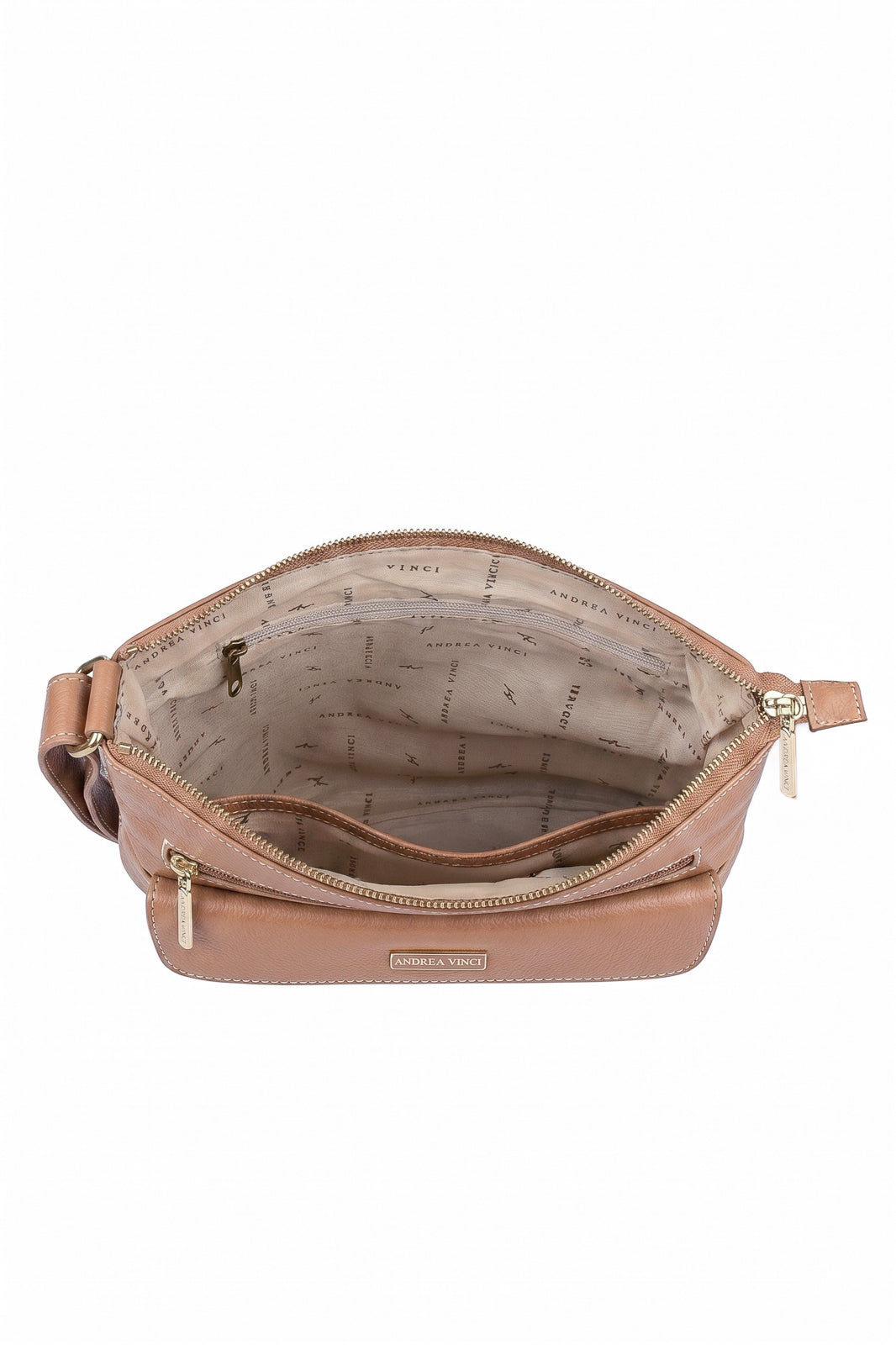 Bolsa transversal de couro liso Karen