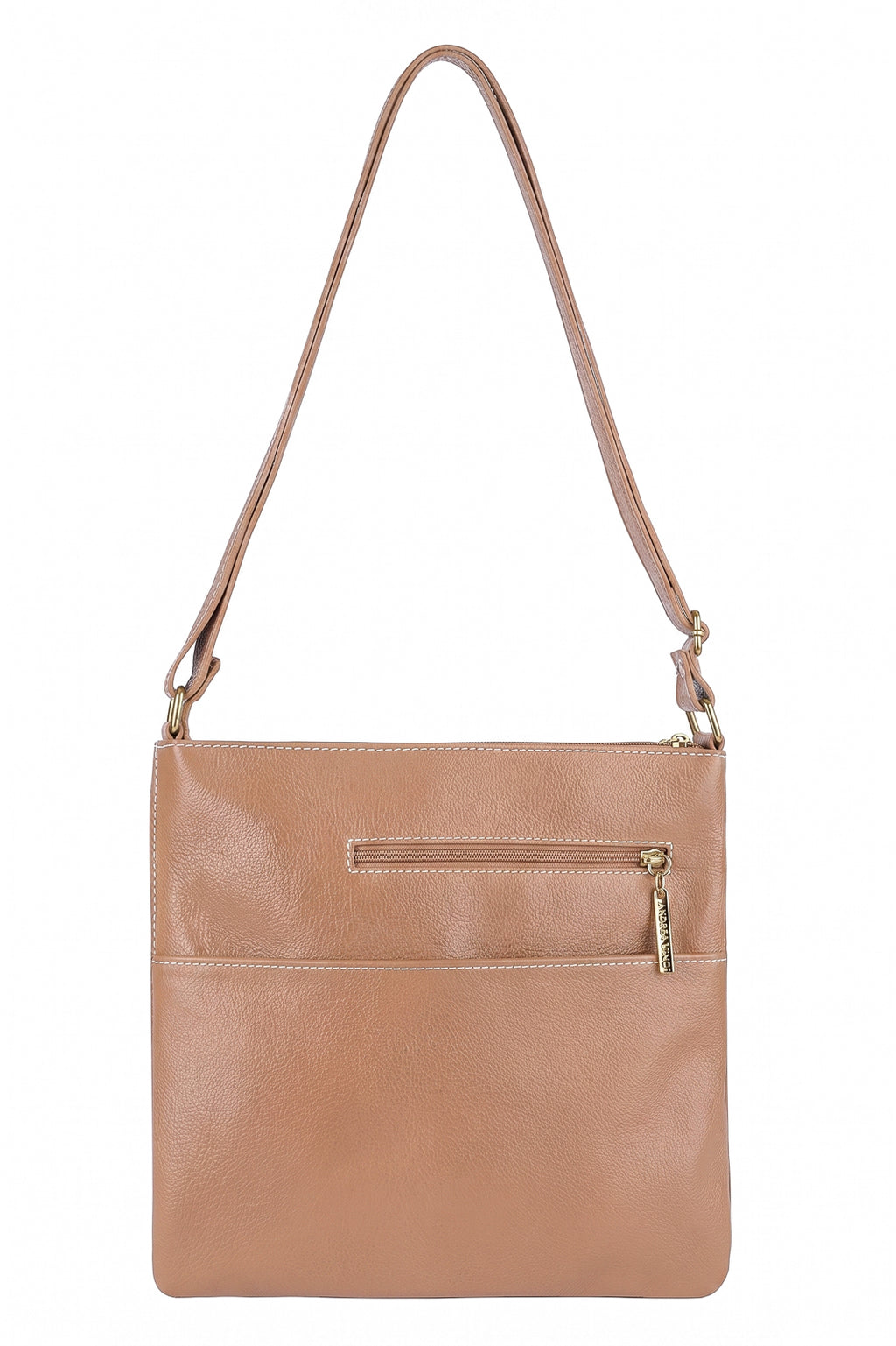 Bolsa transversal de couro liso Karen
