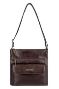 Bolsa transversal de couro liso Karen