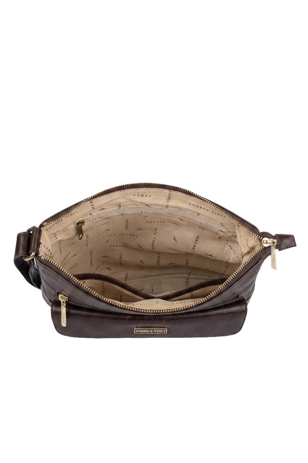 Bolsa transversal de couro liso Karen