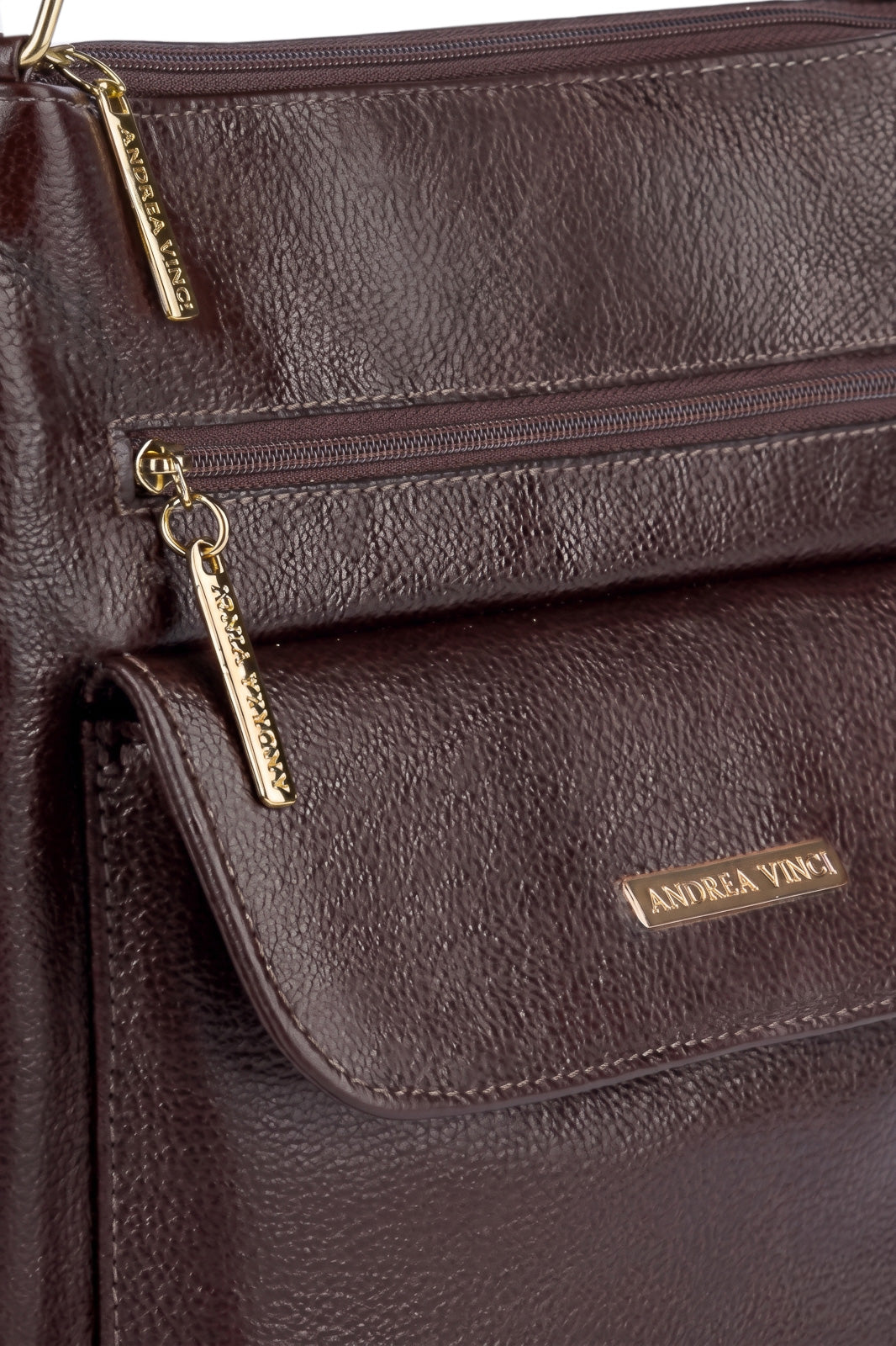 Bolsa transversal de couro liso Karen
