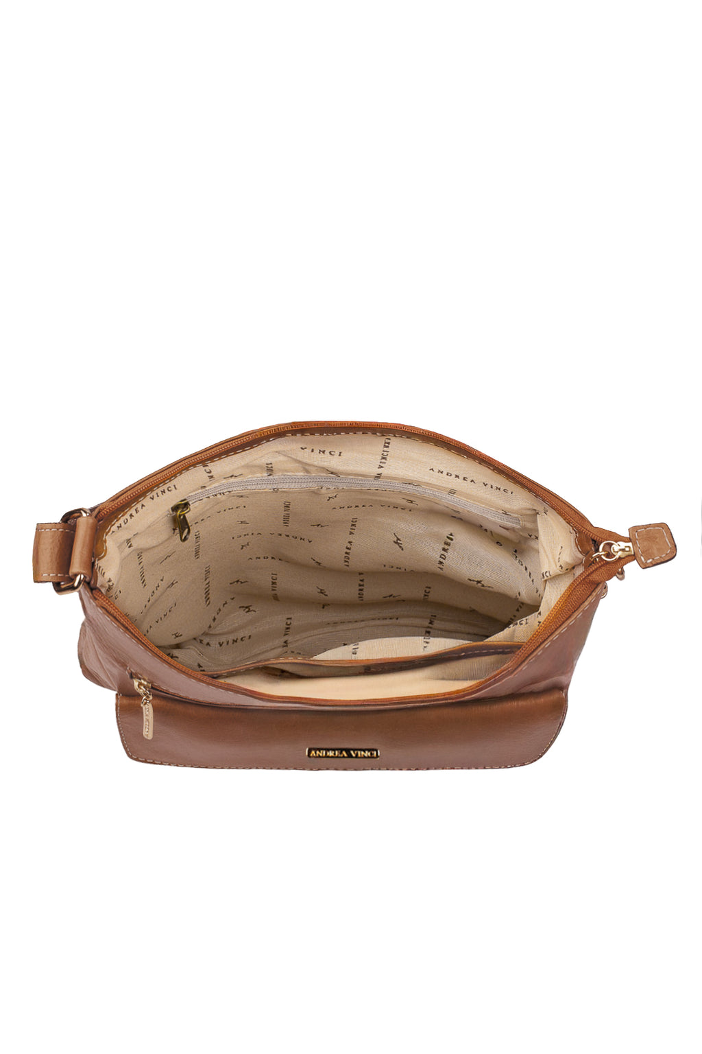 Bolsa transversal de couro liso Karen